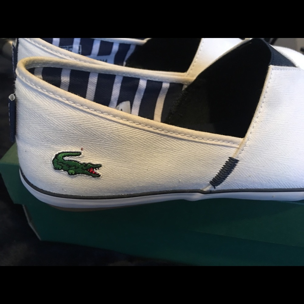 Lacoste white shoes ..